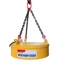 Imán para Excavadora WXEM1000, Diámetro 1000 mm, Fuerte Fuerza Magnética, Equipo de Reciclaje de Residuos de Construcción