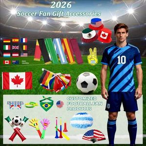 Set de Regalo para Fanáticos del Fútbol 2026, Gorras Promocionales con Logotipo Personalizado, Impresión Ecológica en Serigrafía, para Promociones de Fútbol y Apoyo a Equipos - Product Image 2