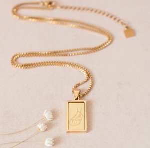 Inspire Jewelry Collier en acier inoxydable plaqué or 18 carats Collier musulman le plus vendu Collier <span class=keywords><strong>Trust</strong></span> in God Bijoux Tawakkul - Product Image 3