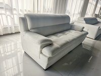 ZOYA Serie PZ031 Traditionelles Weißes PU-Leder Festes Sofa Gesamtabmessung 2000*900*900mm für Zuhause, Hotel & Apartment Wohnzimmer
