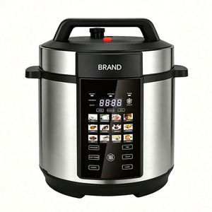 Cuisinière à pression numérique multifonctionnelle intelligente et durable en acier inoxydable de 6 L, grande capacité, 12 fonctions en 1, LED, pour la maison - Product Image 1