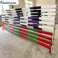 ABUILD Poteaux de saut équestre robustes en plastique avec un diamètre de 10 cm, options de longueur de 300 cm/350 cm et différentes couleurs, fabriqués en Chine