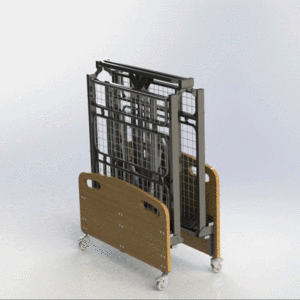 Camas ajustables plegables para personas mayores, cama de Hospital eléctrica individual para el cuidado del hogar, cama de masaje de <span class=keywords><strong>2</strong></span> motores, litera médica, venta al por mayor - Product Image 4