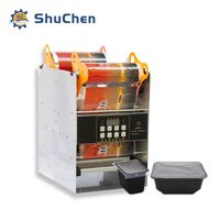 Machine de scellage semi-automatique Shuchen pour les magasins d'alimentation, les fruits et les fast-foods, à commande manuelle pour bouteilles et canettes, composants essentiels inclus