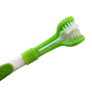 Vente en gros d'usine, faible MOQ, ensemble de <span class=keywords><strong>brosse</strong></span> à dents et de dentifrice pour animaux de compagnie 3 en 1 - Product Image 3