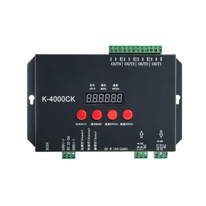 K-4000CK 全彩像素 Led 条离线 4096 像素 SPI 信号输出 sd卡 Led 数字控制器
