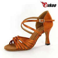 Personnalisé 8.5CM Satin Doux Professionnel Latin Salsa Tango Chaussures de Danse pour Dames Livraison Rapide Livraison Rapide Talon Dropshipping