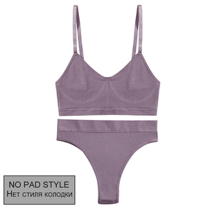 Conjunto de sujetador sin costuras para mujer, sujetador superior, sujetador, ropa interior de Fitness, lencería, Push up, camiseta sin mangas Sexy para mujer - Product Image 5