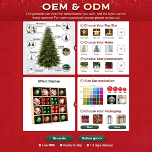 Kit de fabrication de couronnes de Noël DIY de haute qualité fait main par Yiwu Southpeak avec des boules de Noël en plastique et des décorations variées - Product Image 3