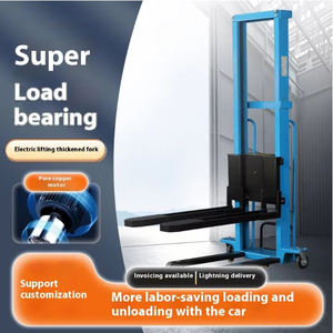 Fabrika fiyat 1T elektrikli taşınabilir merdiven kamyon monte Forklift kendinden yükleme palet istifleyici - Product Image 4
