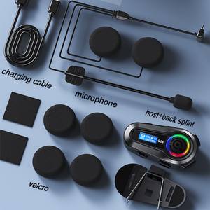 Casque Bluetooth Q08 le plus populaire avec écran LCD, kit mains libres pour moto, pièce OEM/ODM, lecture de musique - Product Image 6