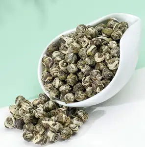 2023 nouveauté jasmin dragon perle boule de thé forme jasmin parfumé thé vert prix pas cher