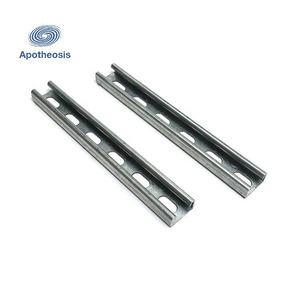 41*21mm acciaio zincato/acciaio inox tipo C puntone <span class=keywords><strong>canale</strong></span> con fori allungati - Product Image 4