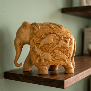 Wood Carving elephant - Product Image 5