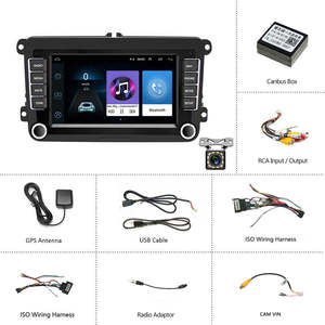 7 ''pour VW/PASSAT/POLO/<span class=keywords><strong>GOLF</strong></span> <span class=keywords><strong>5</strong></span> 6/TOURAN <span class=keywords><strong>2</strong></span> <span class=keywords><strong>Din</strong></span> Android GPS WIFI voiture stéréo Auto <span class=keywords><strong>radio</strong></span> BT FM voiture lecteur Android - Product Image 3