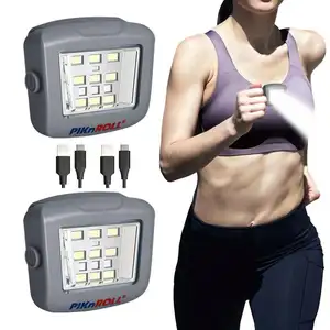 小型便携式跑步夹灯和多功能发光二极管硅胶灯