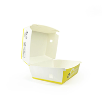 Récipients recyclés imprimés personnalisés emballage de boîte de hamburger à emporter sushi gâteau cookie cheesecake boîtes en papier