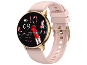 Nouvel arrivage de montre intelligente de mode 1.19 "AMOLED avec fréquence cardiaque/SpO2/moniteur de sommeil/<span class=keywords><strong>cycle</strong></span> <span class=keywords><strong>menstruel</strong></span> IP68 Fitness Trackers d'activité - Product Image 1