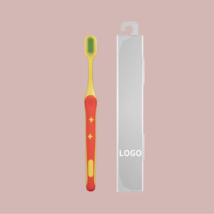 Custom Adult <b>Toothbrush</b> Macaron Wide <b>Head</b> Soft Bristle High Density 100 Holes Household Use - Product Image 4