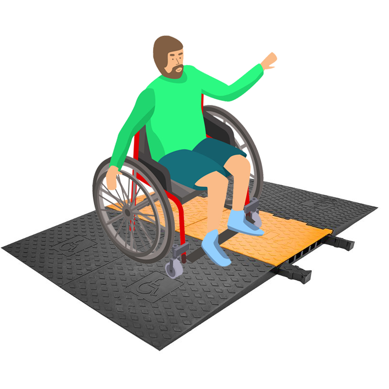 Heavy Duty из полиуретана, на возраст 1, 2, 3, 4, 5 канал инвалидная коляска ADA крест кожух Кабель Протектор Пандусы кабель крышки с боковыми пандусы