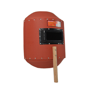 Lingjiang helm las wajah penuh profesional, kacamata keselamatan merah tahan percikan - Product Image 3