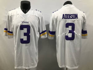 Großhandel Genähte American Football Trikots Neue Saison # 11Darnold # 18 Jefferson Minnesota Vikings Bestickte Trikots - Product Image 4