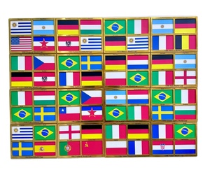 Set de Decoración <span class=keywords><strong>con</strong></span> Banderas de las Cuatro Finales de la Copa <span class=keywords><strong>Mundial</strong></span> de la FIFA - Banderas Deportivas Resistentes de PET, 22 Piezas, Personalizables <span class=keywords><strong>con</strong></span> Impresión Serigrafiada - Product Image 1