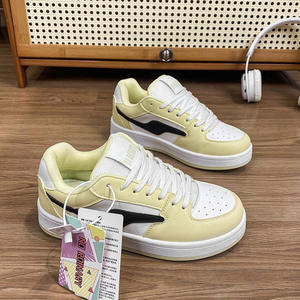 Zhao Lusi 2025 nuevas zapatillas de deporte para estudiantes que combinan con todo zapatos de pan de nicho amarillo claro para mujer Ins Trend zapatos deportivos para niños - Product Image 6