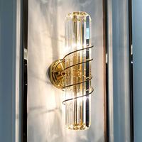Applique murale en cristal de luxe moderne, applique murale en verre pour villa, hall, escalier, éclairage, décoration intérieure, service d'installation de projet