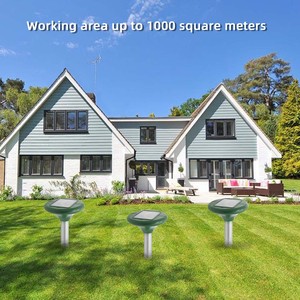 3-trong-1 bảng điều khiển năng lượng mặt trời dẫn động cơ buzzer rung mole Spike cho chống động vật groundhog rắn Repellent trạng thái rắn - Product Image 5