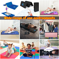 Tapis de gymnastique pliants à prix réduit nouveau tapis d'exercice en matériau Pvc tapis d'entraînement de remplissage en éponge de haute qualité pour la danse de fitness à domicile