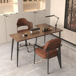 Prix extrêmement bon marché vente directe d'usine vente chaude Style rétro coin en bois bureau beauté table à ongles - Product Image 5