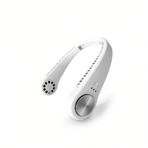 Portable Neck <b>Fan</b> USB Rechargeable Cooling Wearable Air <b>Cooler</b> With 3 Speeds And 2000Mh Battery For Outdoor Use - Product Image 1