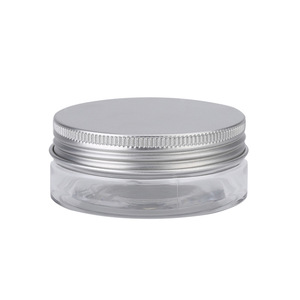 Transparent Pet <b>Plastic</b> <b>Jar</b> 70mm Diameter 30mm Height Aluminum Cap Wide Mouth Cosmetic Packaging Container - Product Image 4