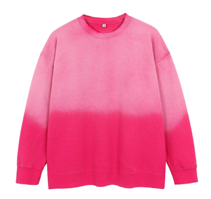 Sudadera de Cuello Redondo con Efecto Degradado y Acabado Arenado de 400G para Hombre, Estilo Americano, Marca de Moda, Sudadera Retro para Hombre - Product Image 2