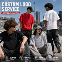 T-shirts pour hommes à prix d'usine en gros, impression 3D, logo personnalisé en relief, streetwear urbain, qualité supérieure