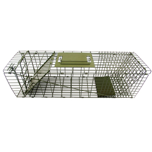 Trappola per animali selvatici Haierc in metallo robusto, gabbia umana per la cattura di animali vivi, per conigli, scoiattoli, gatti randagi e piccoli roditori - Product Image 1