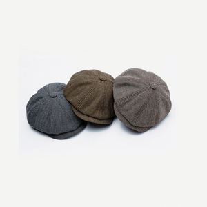 Wholesale Newsboy Cap 8 Panels Warm Beret Hat for Men and Women Fall Autumn Winter Outdoor Casual Resort Sports Warm Dress - Product Image 2