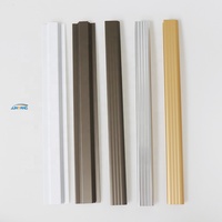 Profilé en aluminium extrudé personnalisé, armoire de cuisine, cadre de penderie, portes en verre et fenêtres, profilé en aluminium anodisé