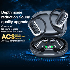 Auriculares Deportivos con Gancho para la Oreja YYK-Q16s Pro OWS, Auriculares Inalámbricos con Conducción Aérea, Pantalla Táctil LCD a Todo Color, Resistentes al Agua IPX-6, 51-60ms - Product Image 4