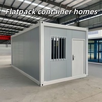 Maison conteneur modulaire préfabriquée résistante au vent, panneaux sandwich, design moderne, économie d'énergie, utilisation hôtelière, livraison directe d'usine