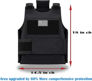 سترة تكتيكية سوداء اللون للمعدات واللوازم التكتيكية متعددة الوظائف من CNGDY للبيع - Product Image 3