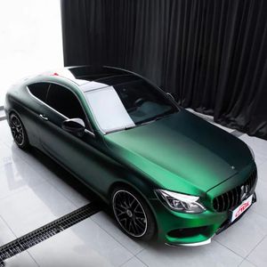 Haute qualité 1.52*17m mat vinyle Wrap décoloration de l'eau Super mat venin vert Satin Wrap vinyle voiture emballage <span class=keywords><strong>FIlm</strong></span> - Product Image 3