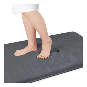Effen Kleur Waterabsorberende Zachte Aangepaste Logo Voetmat Antislip Pvc Badkamer Vloermat Badmat - Product Image 3