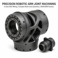 Pièces métalliques personnalisées pour articulations de bras robotiques industriels, service de fraisage CNC de précision 5 axes