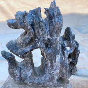 Lingbi Stone Décoration de jardin extérieur Grain de montagne Nature <span class=keywords><strong>Art</strong></span> en marbre brun noir pour pavé - Product Image 4