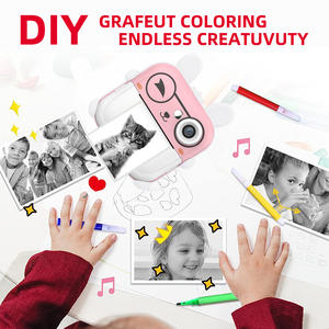 Appareil photo instantané pour enfants 320x240p Imprimante photo <span class=keywords><strong>Mini</strong></span> appareil photo thermique avec filtre Selfie TF Écran 2,4 pouces 128 Go de mémoire intégrée - Product Image 6