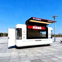 Camion de cuisine mobile personnalisé pour la vente de nourriture rapide, idéal pour les stands extérieurs