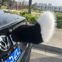 Araba Arka Dekorasyonu Tilki Elektrikli Sallanan Kuyruk Şarj Edilebilir Ses Kontrollü Uzaktan Kumandalı Anime Konvansiyonu Coser Peluş Hareketli Kuyruk