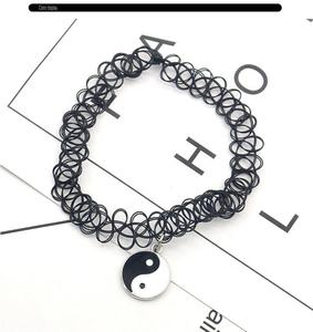 Colliers rétro gothiques élastiques en gros, cadeau <span class=keywords><strong>de</strong></span> Noël, collier <span class=keywords><strong>Yin</strong></span> <span class=keywords><strong>Yang</strong></span>, croix, <span class=keywords><strong>arbre</strong></span> <span class=keywords><strong>de</strong></span> <span class=keywords><strong>vie</strong></span>, collier ras du cou tatouage - Product Image 2